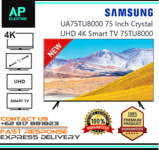 LED TV SAMSUNG UA75TU8000 75 Inch Crystal UHD 4K Smart TV 75TU8000