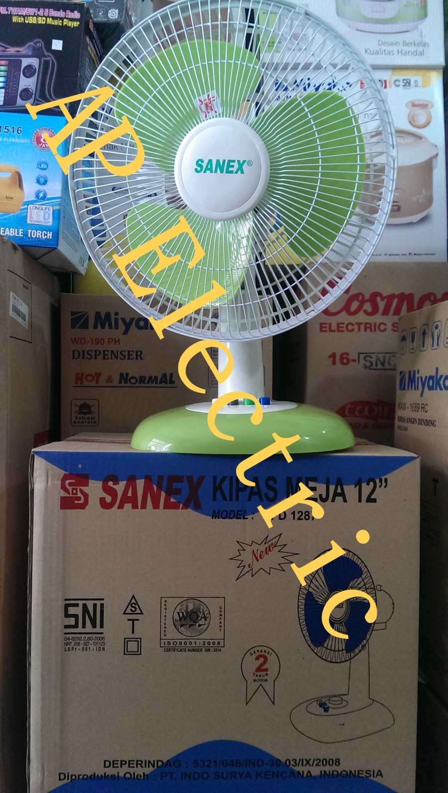 KIPAS ANGIN MEJA / DESK FAN SANEX 12" (30cm)