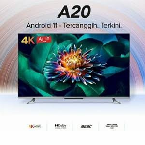 TCL 50A20 LED TV Android TV 50 Inch UHD 4K Android 11 Dolby Atmos A20
