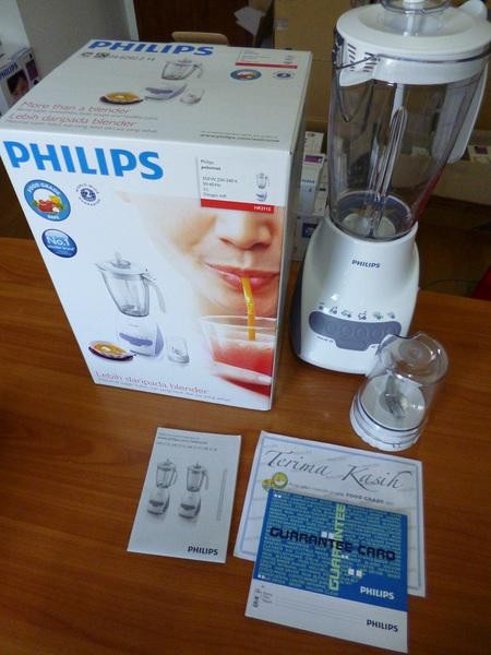 Blender / Pelumat Philips HR 2116 (Beling / Kaca)