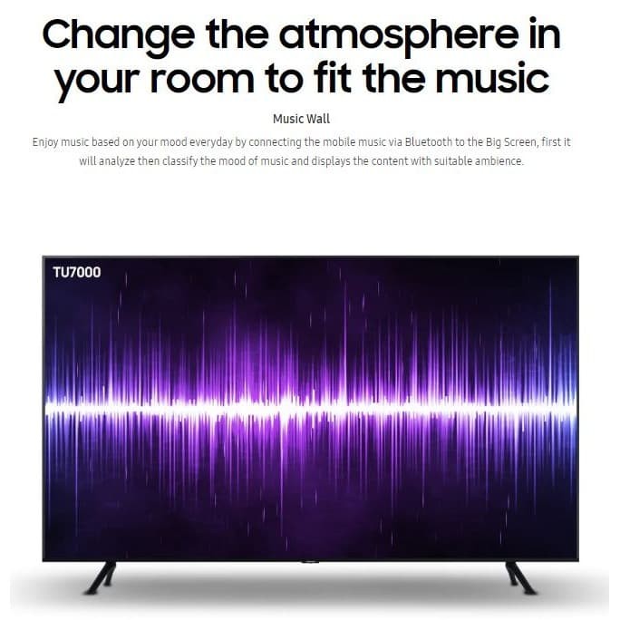 LED TV SAMSUNG UA55AU7700 55 Inch Crystal UHD 4K Smart TV 55AU7700