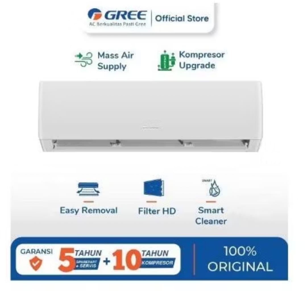 AC Gree Split 1PK GWC-09C3ES Deluxe Low Watt