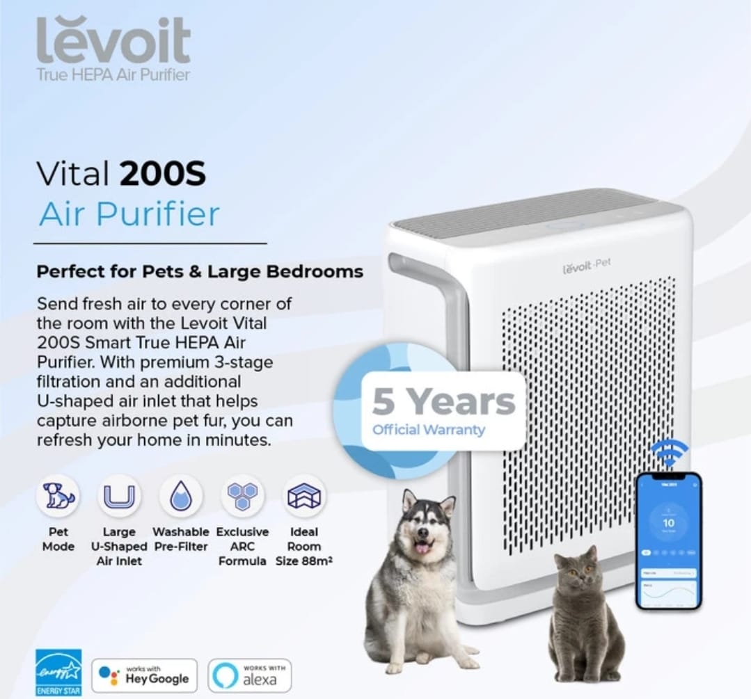 Levoit Vital 200S Pet Care Smart True HEPA Air Purifier
