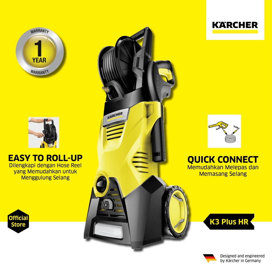 Karcher K 3 Plus HR *KAP 1600 Watt High Pressure Washer 