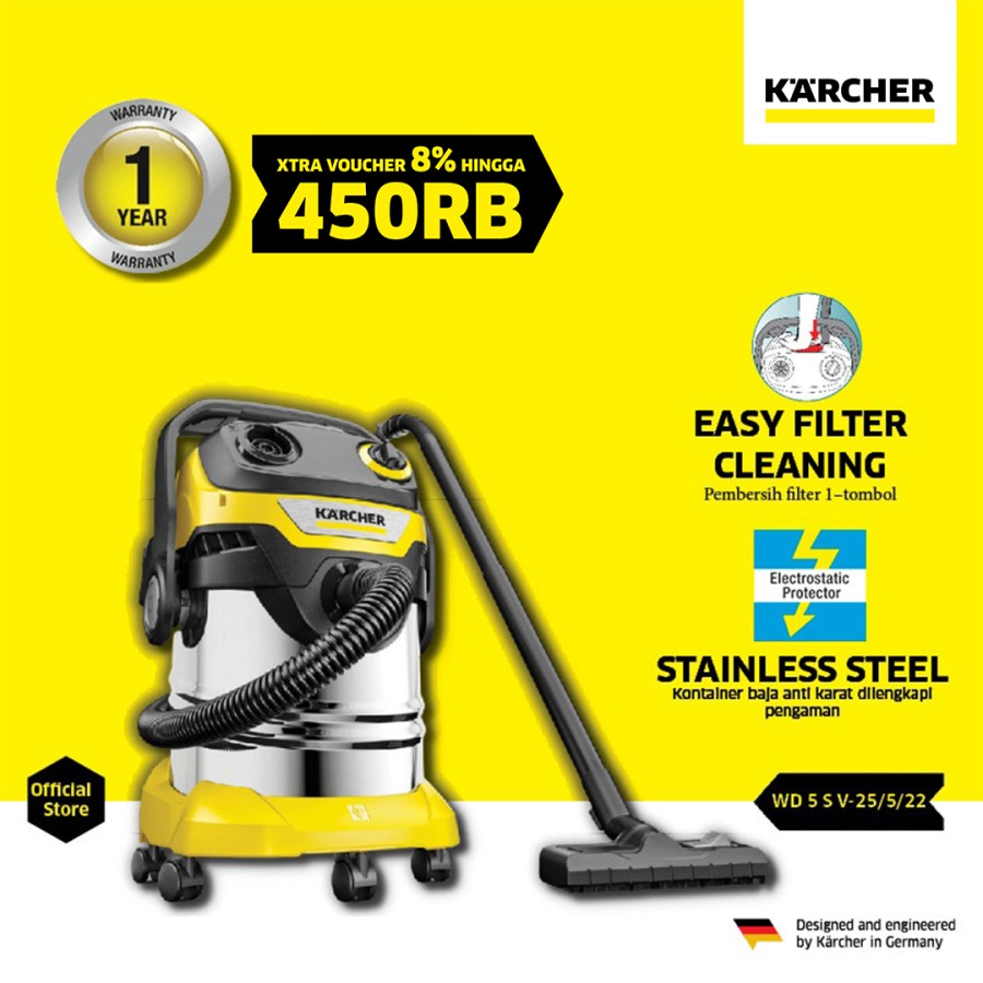 Karcher WD 5 S V-25/5/22 *EU Vacuum Cleaner Wet & Dry