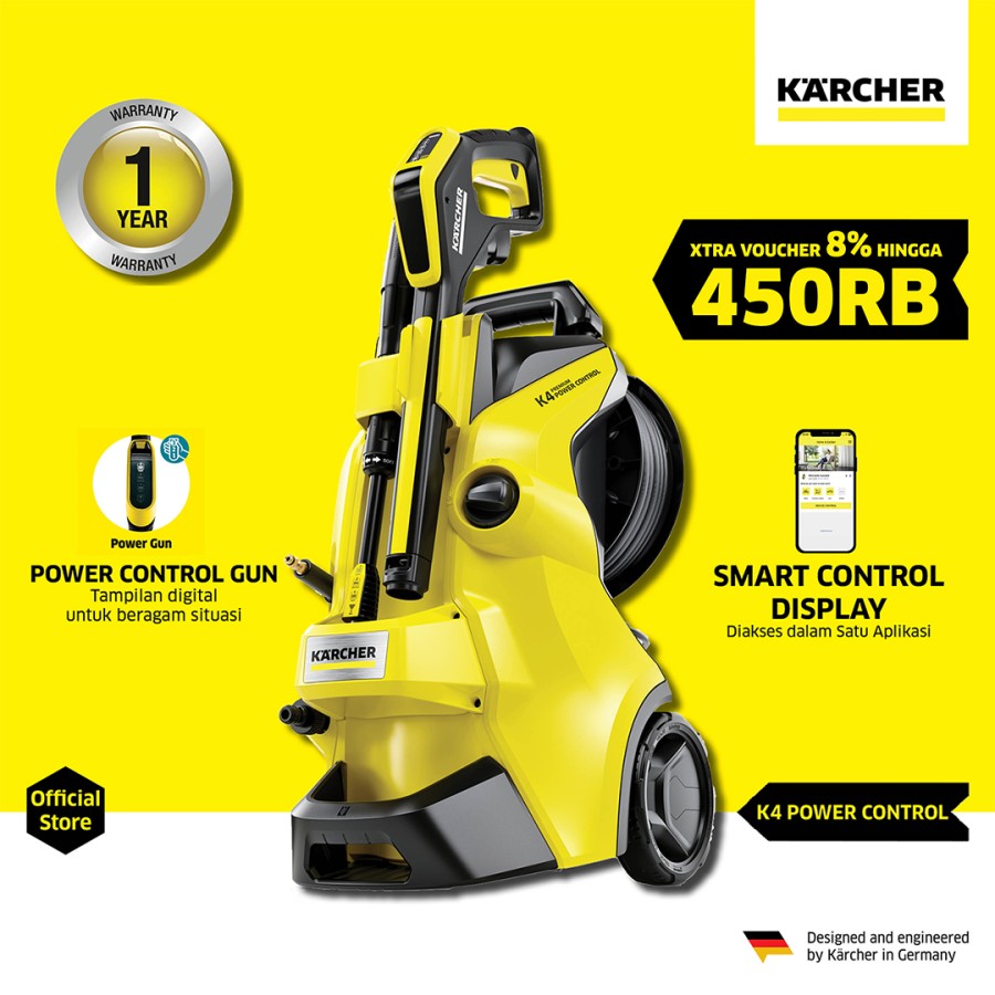 Karcher K 4 Premium Power Control *EU 1800 Watt High Pressure Washer