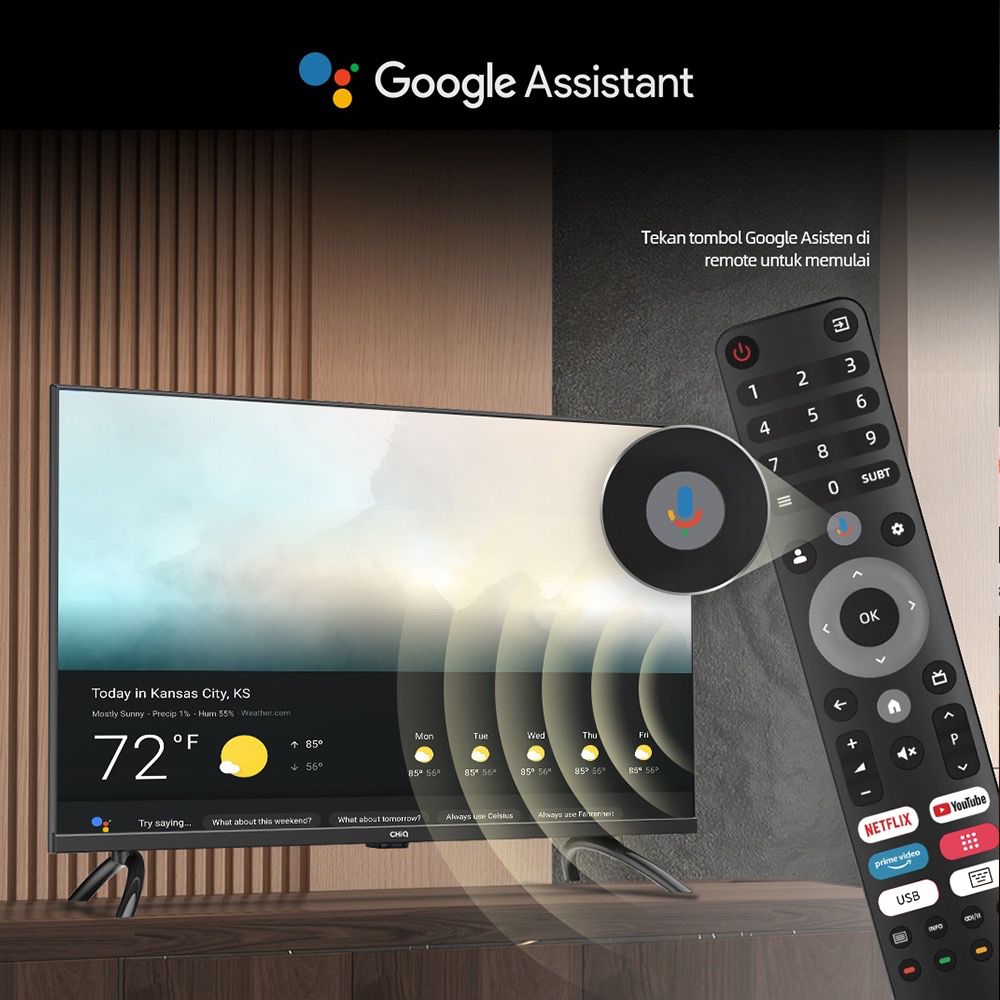 CHiQ 43 inch Smart TV Full HD-HDR10DBX Dolby Audio Google