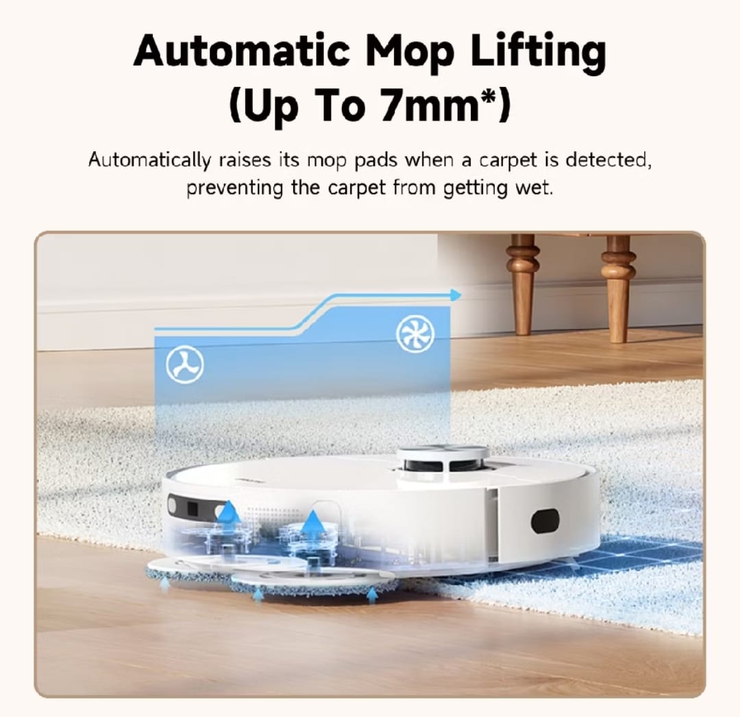 Dreame L10 Prime robot Vacuum, Auto Cleaning, Drying, Mop lift 7mm