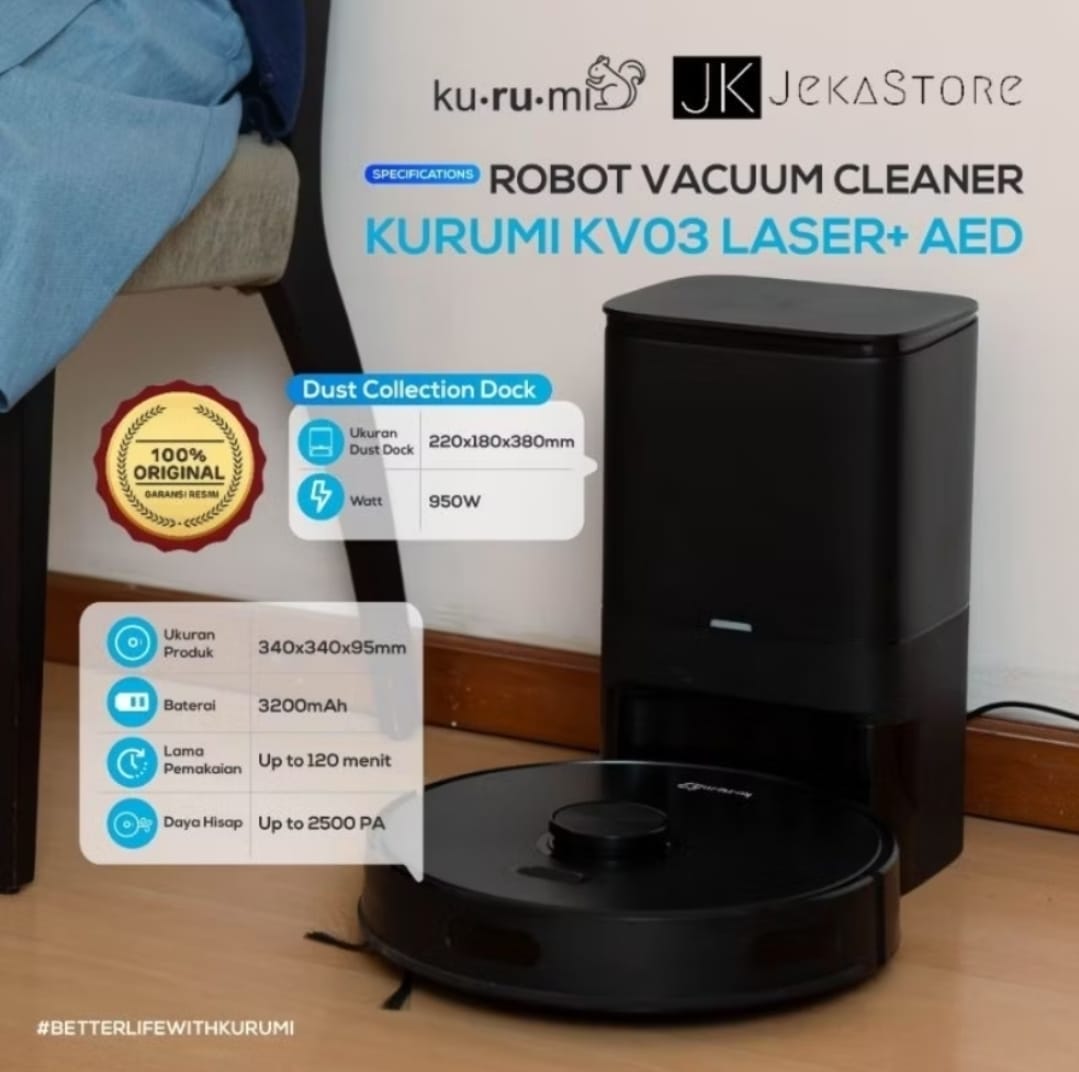 KURUMI KV-03 Laser+ Robot UV Vacuum cleaner with AED Gen-2