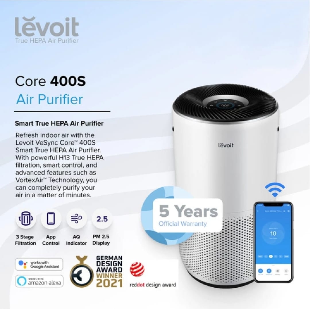Levoit Core 400S Smart Wifi True HEPA Air Purifier H13 USA