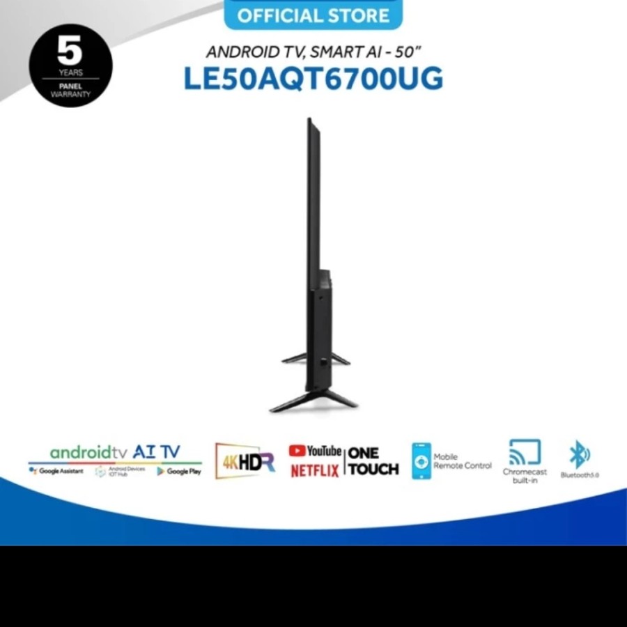 TV LED AQUA 50AQT6700UG SMART ANDROID TV 50INC