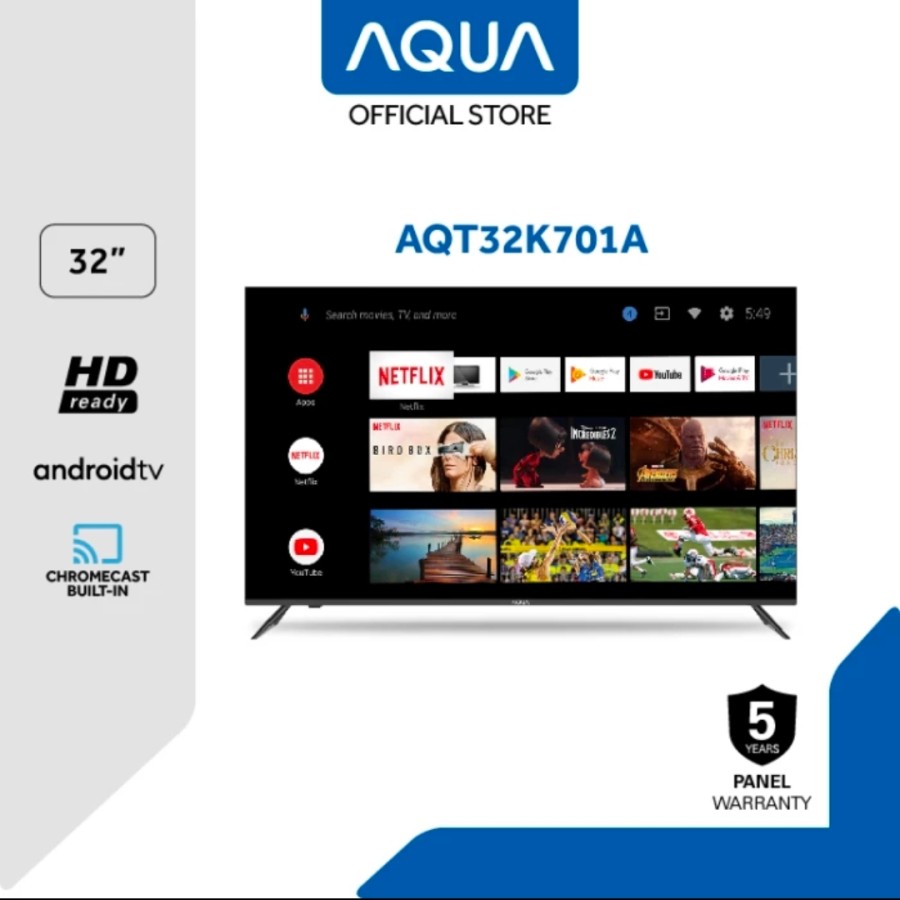 TV LED ANDROID AQUA AQT-32K701A