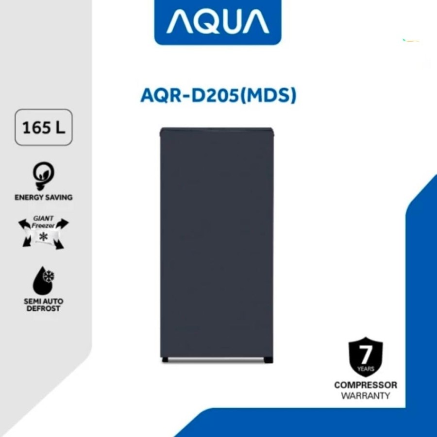 Kulkas 1 Pintu AQUA AQR-D205(MDS)