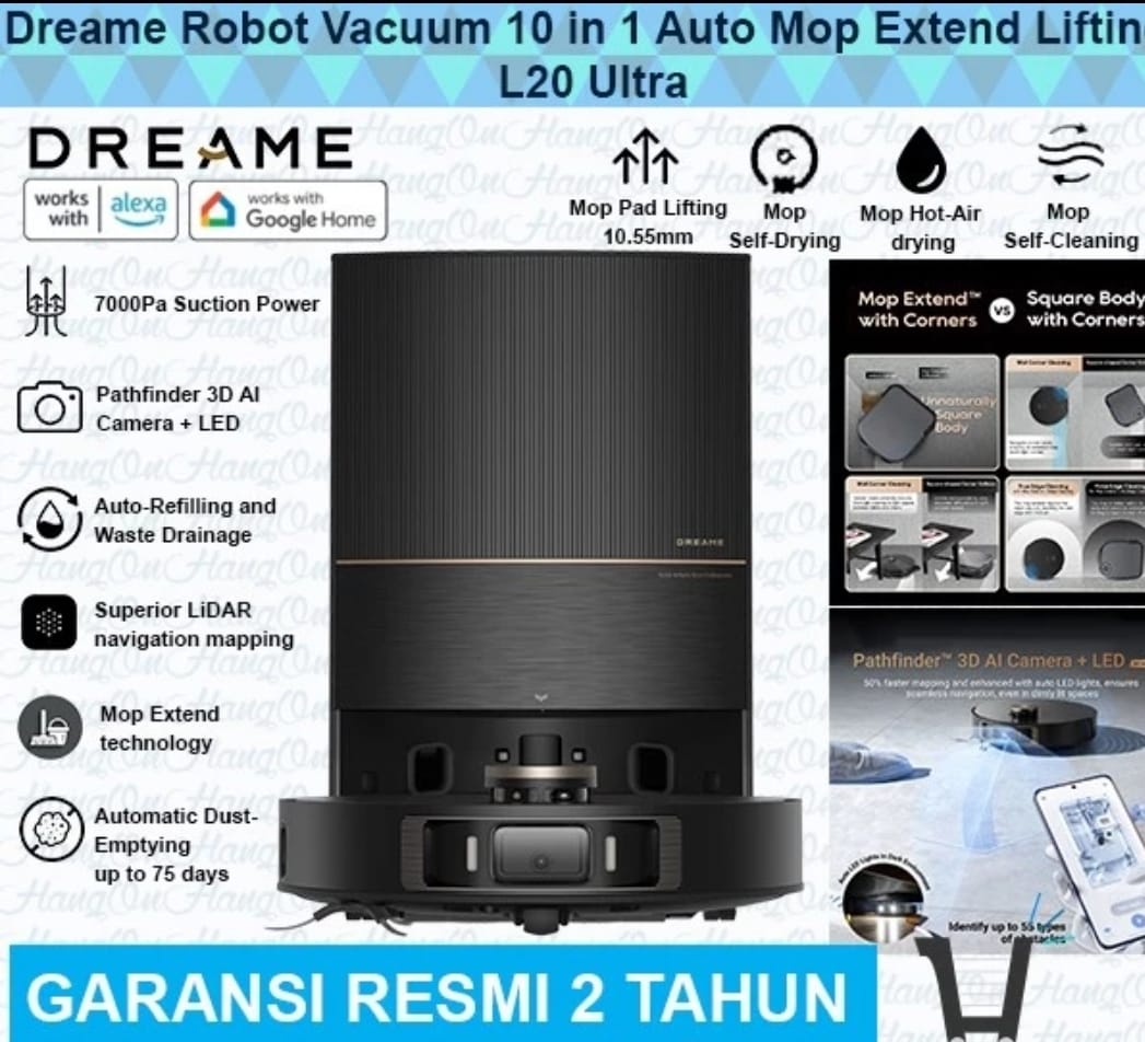 Dreame L20 Ultra Smart Robot Vacuum 10 in 1 7000Pa