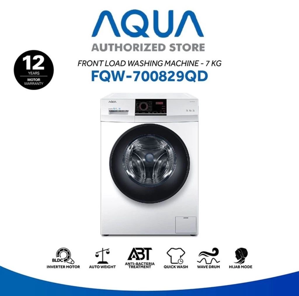 MESIN CUCI AQUA FRONT LOAD FQW-700829QD