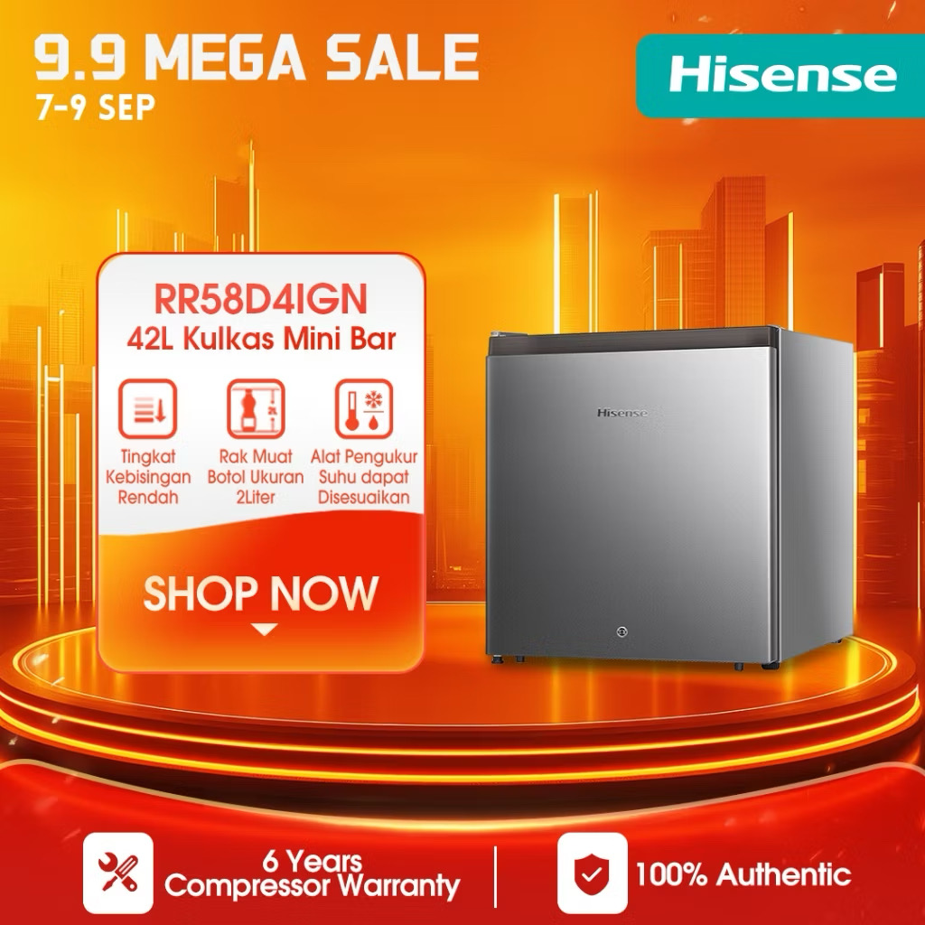 Hisense Kulkas Mini Bar (Refrigerator) Lemari Es Portable