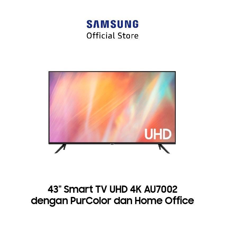 Samsung Smart TV 43 inch UHD 4K AU7002 dengan PurColor - UA43AU7002KX