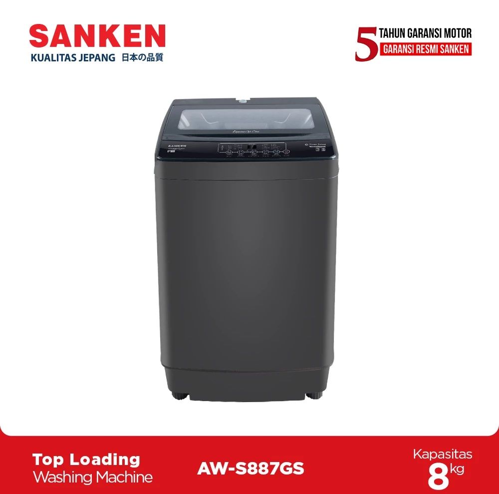 Sanken AW-S887GS top load washing machine
