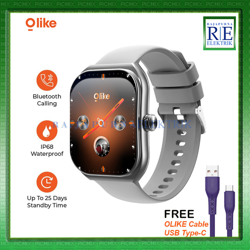 Olike Lumi R1 Smartwatch 2.01" Curved HD Display IP68 Bluetooth Call
