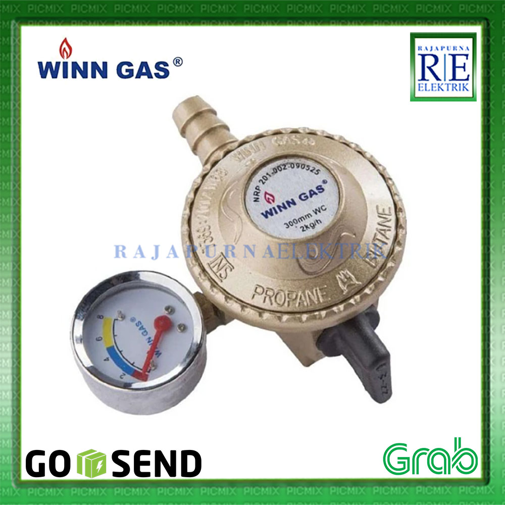 WINN GAS Selang Paket Regulator Kompor Gas Tekanan Rendah PSFRW68M