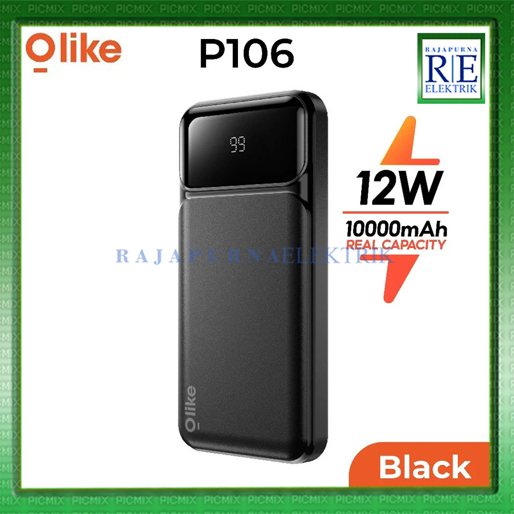 OLIKE Powerbank P106 10000mAh with LED Display Dual Port USB Type C