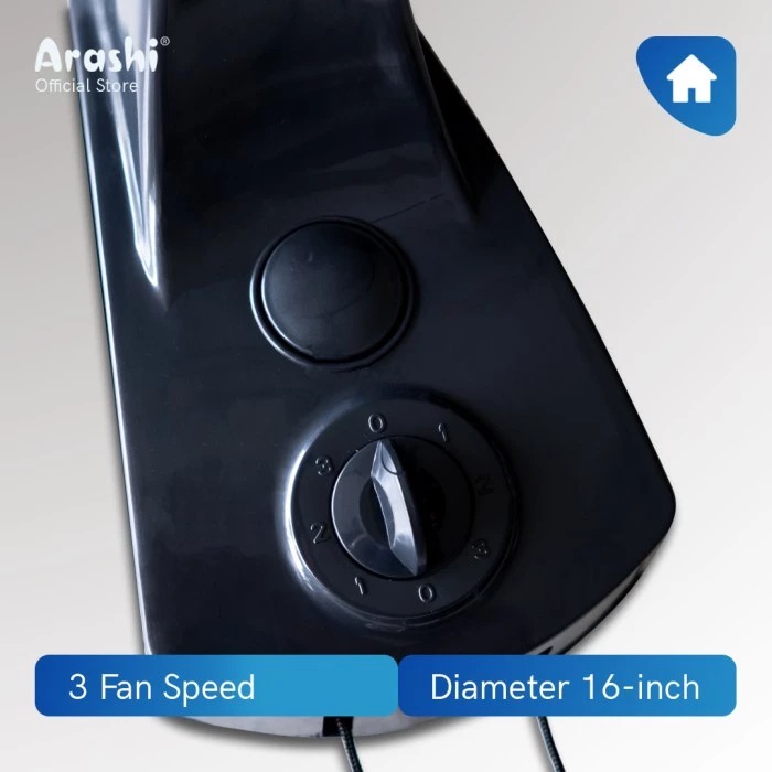ARASHI Kipas Angin Dinding APACE AR 228 PWF 16" Wall Fan AR228 16 Inch