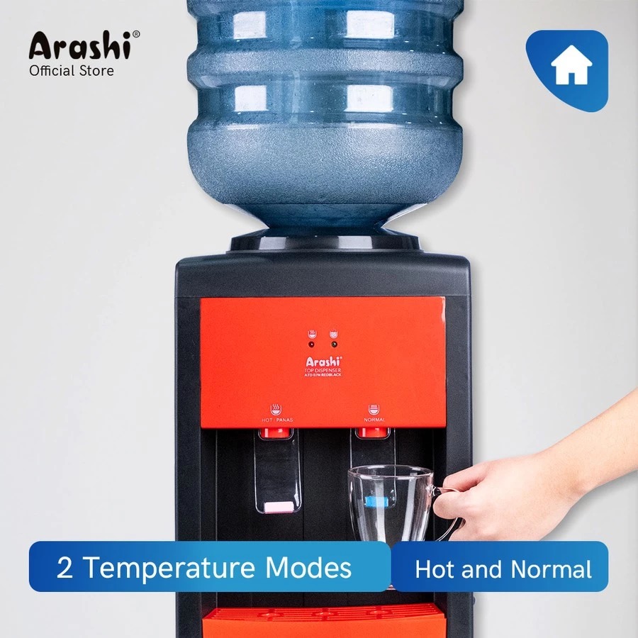 ARASHI Dispenser Air Galon Atas Normal & Panas ATD 07N SNI