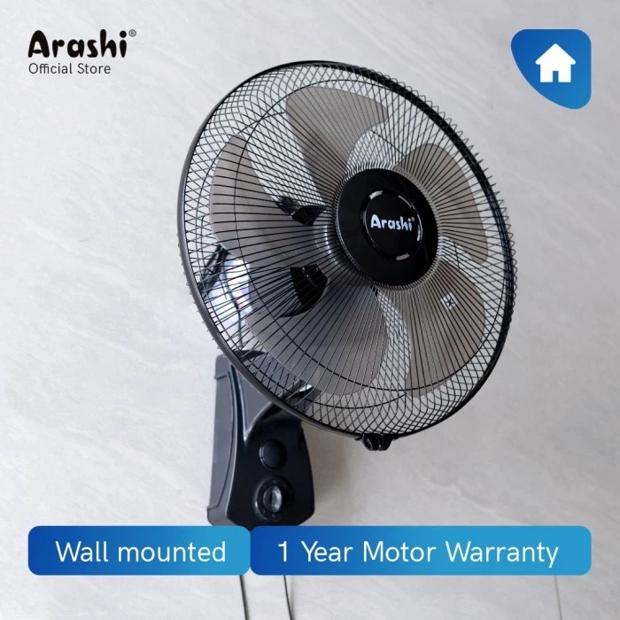 ARASHI Kipas Angin Dinding APACE AR 228 PWF 16" Wall Fan AR228 16 Inch