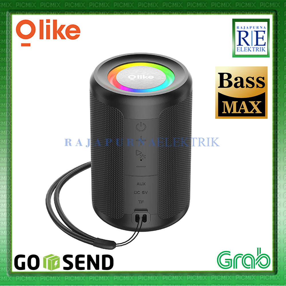 OLIKE Speaker Wireless Portable SF9 LED Light IPX4 Bluetooth 5.3 Bass