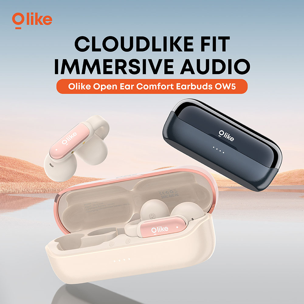 OLIKE TWS OW5 Open Ear Earphone Bluetooth 5.4 Comfort Earbuds Bass