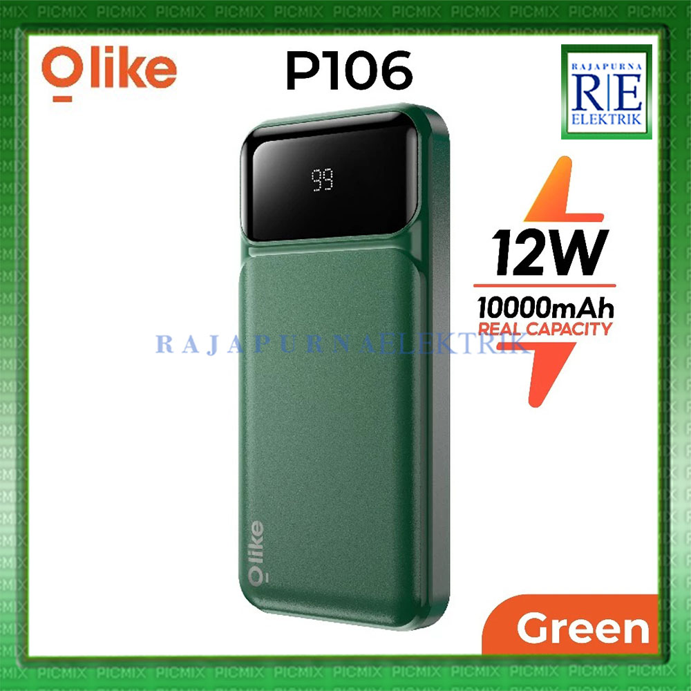 OLIKE Powerbank P106 10000mAh with LED Display Dual Port USB Type C
