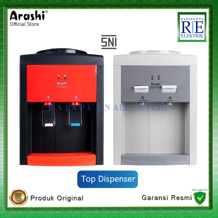 ARASHI Dispenser Air Galon Atas Normal & Panas ATD 07N SNI