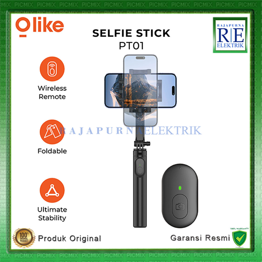 Jual OLIKE PT01 Tongsis Selfie Stick PT01 Tripod Holder Handphone
