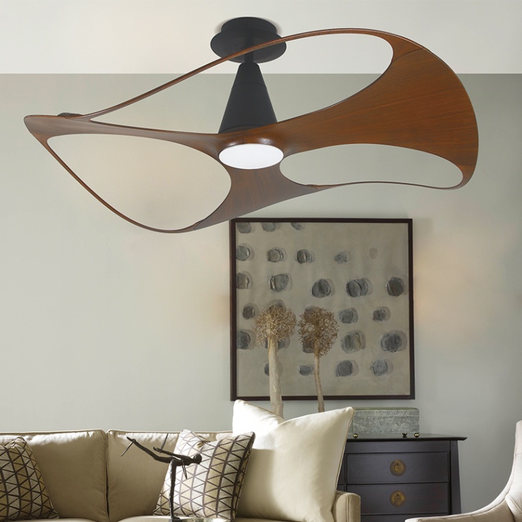 Kipas Angin Lampu Plafon Mt Edma 48 inch Swish dengan Remote Control