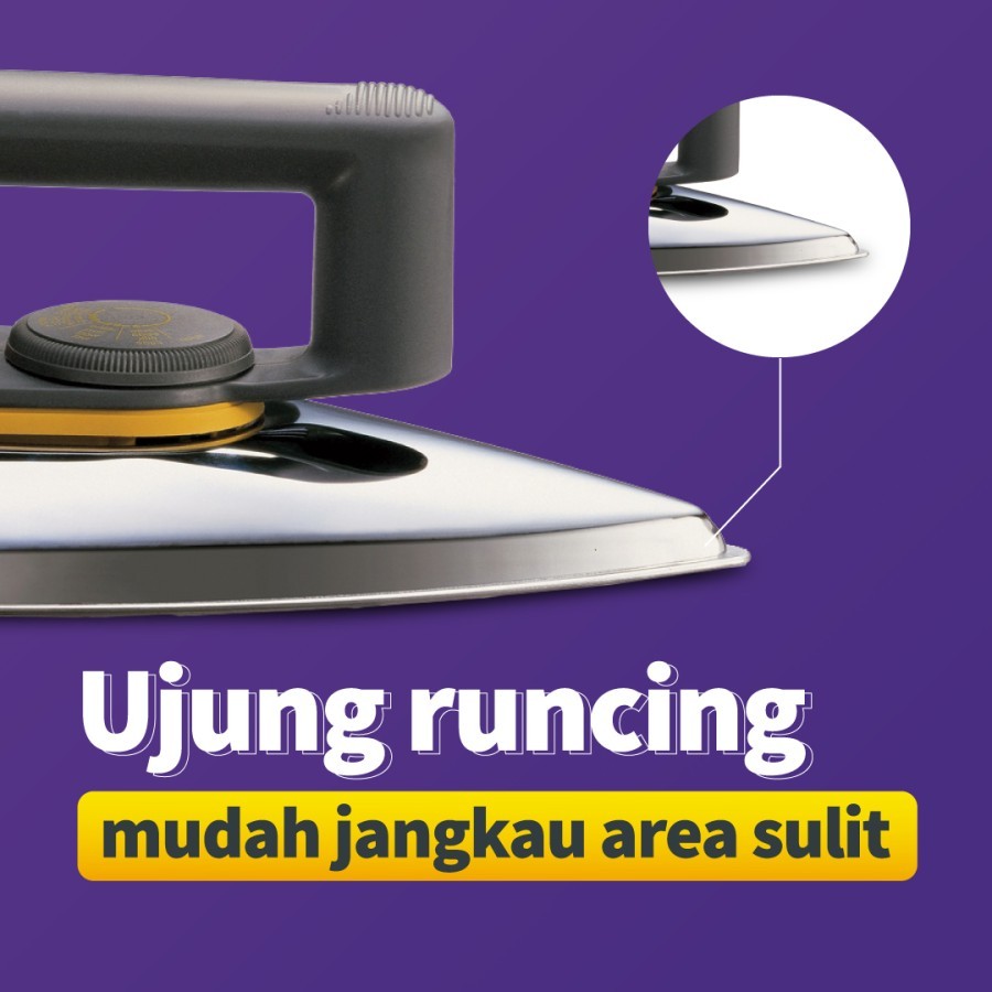 PHILIPS Dry Iron Classic HD1172 - Setrika HD 1172 Garansi Resmi