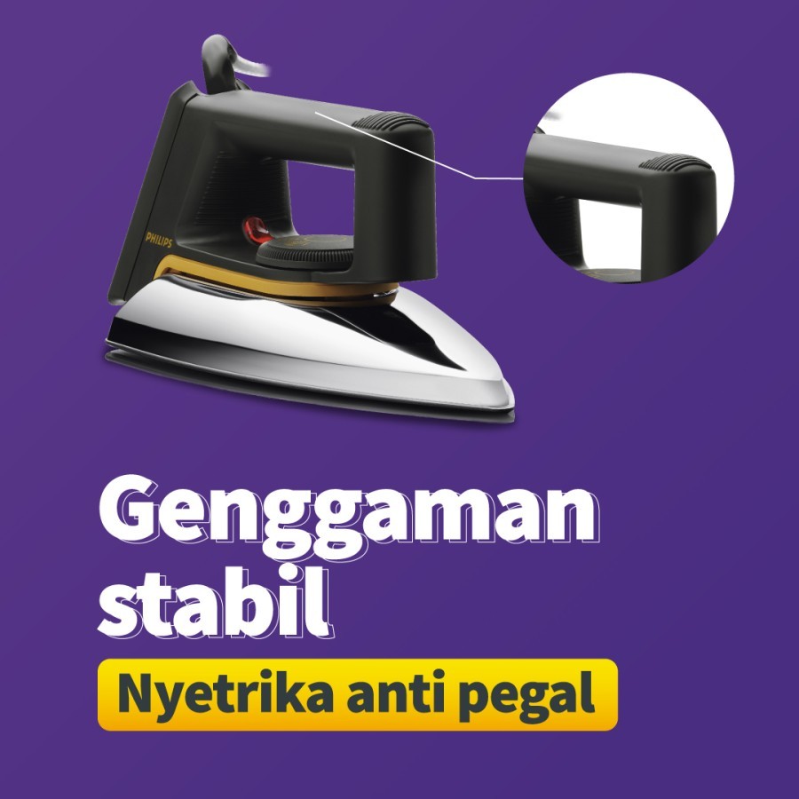 PHILIPS Dry Iron Classic HD1172 - Setrika HD 1172 Garansi Resmi