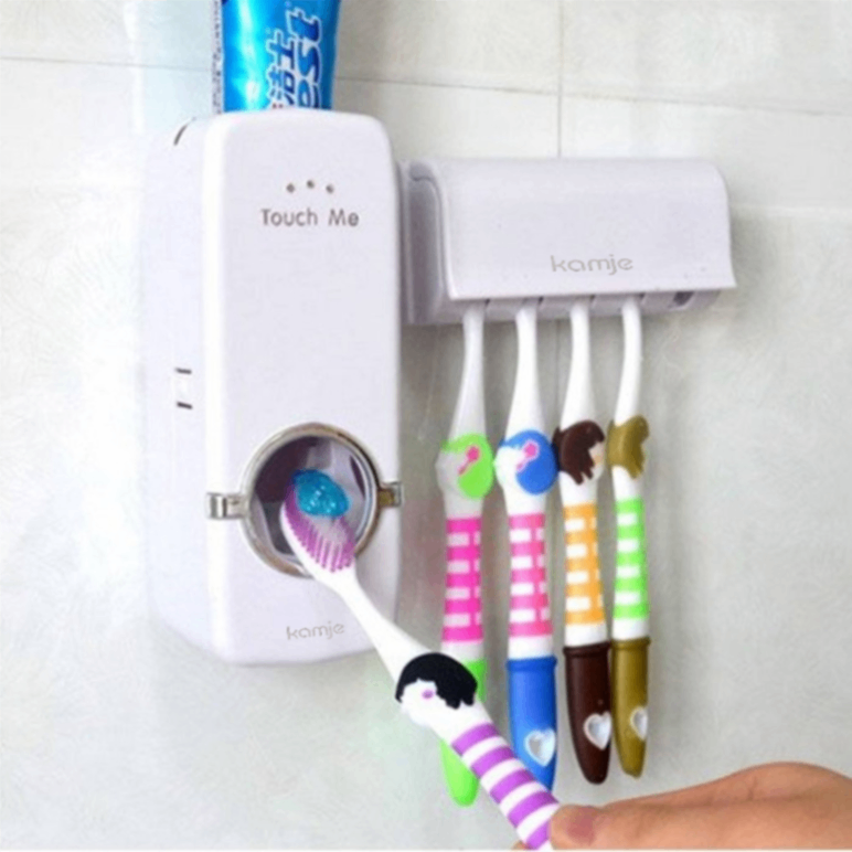 KAMJE Dispenser Odol Tempat Sikat dan Pasta Gigi KMJ066