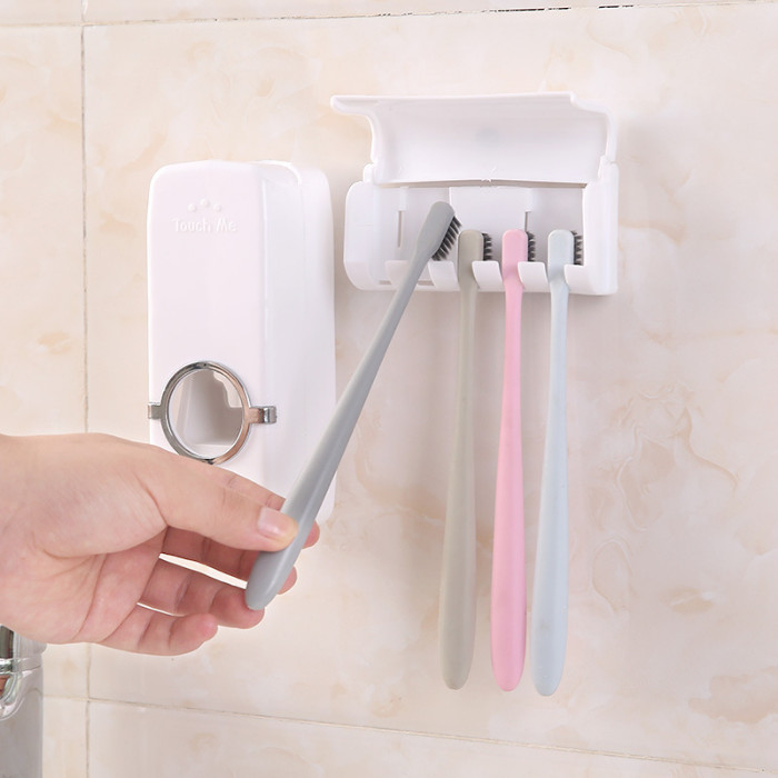 KAMJE Dispenser Odol Tempat Sikat dan Pasta Gigi KMJ066