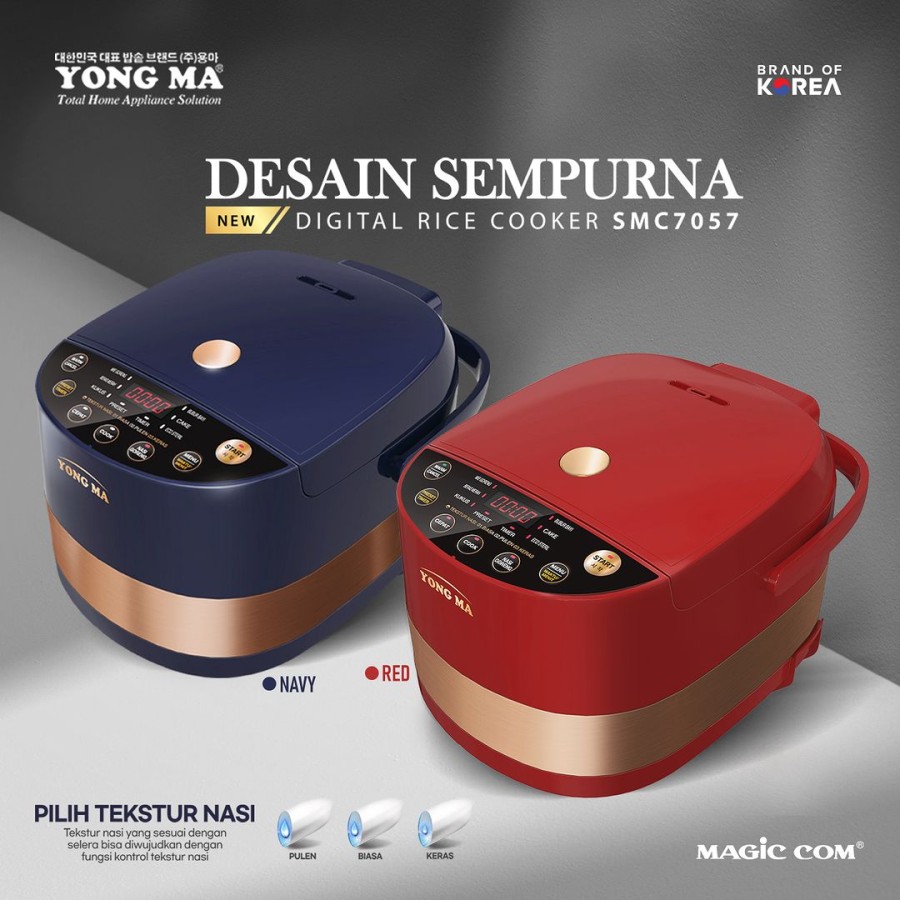 Rice Cooker Digital 2 Liter YONGMA SMC 7057 Magic Com YONG MA SMC7057