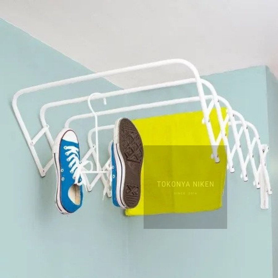 JEMURAN DINDING LIPAT / JEMURAN HANDUK RETRACTABLE