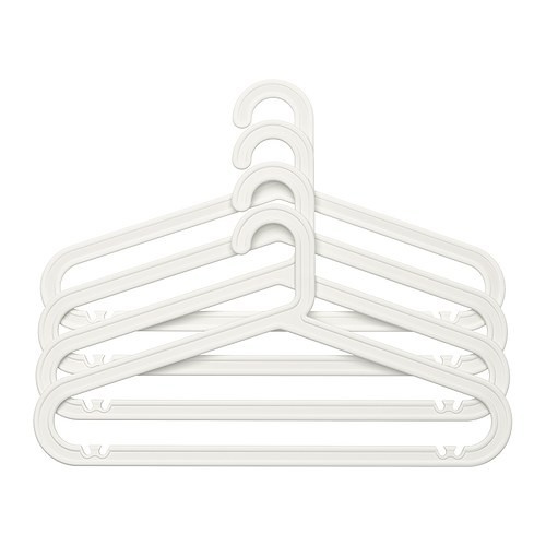 Hanger Plastik Set 4 Pcs Gantungan Baju Celana Cardigan