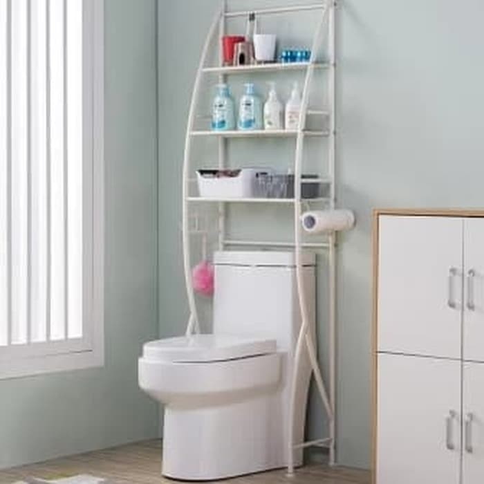 Masterspace Rak Toilet Serbaguna 3 Tingkat - Putih