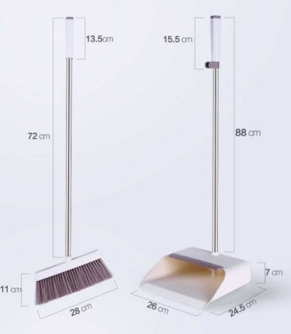 Set Sapu dan Pengki - Putih