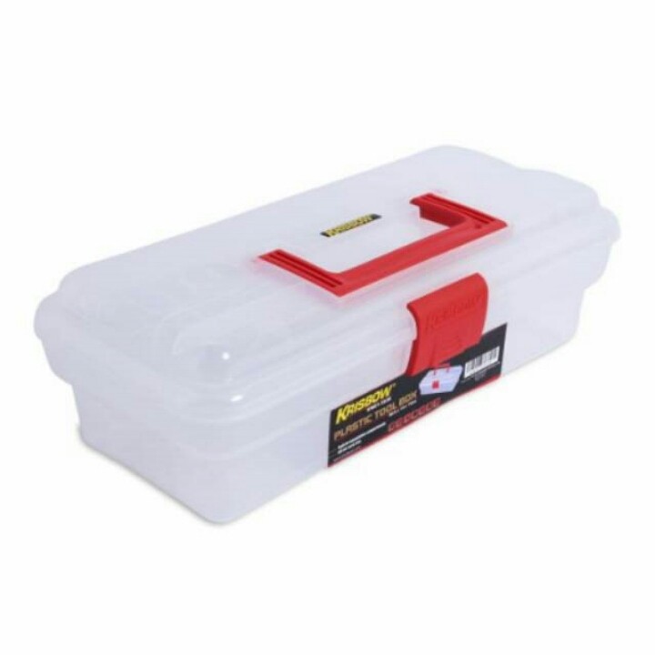 KRISBOW Kotak Perkakas Plastik 30,5x15x10 cm
