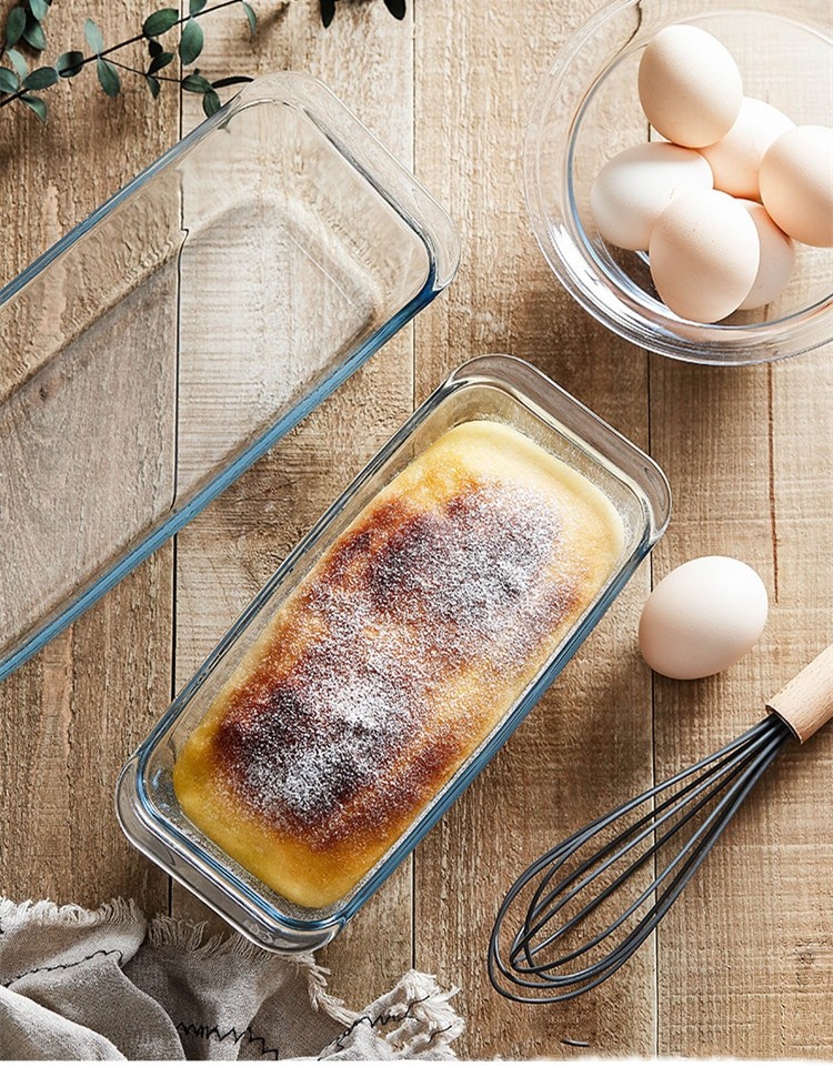 krischef loyang kaca tahan panas oven safe/ loyang roti / loaf pan
