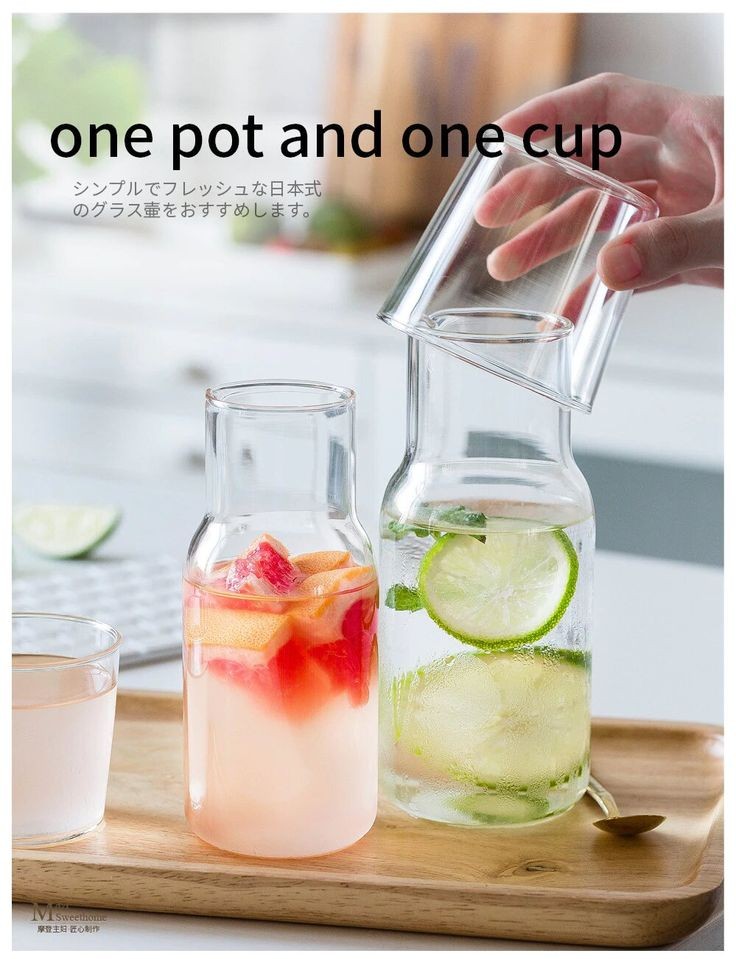 Teko Air Minum dengan cangkir pitcher botol minum jug