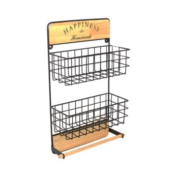 rak bumbu gantung dengan tissue holder