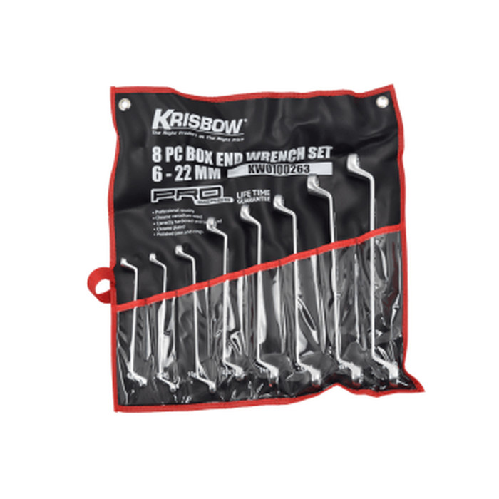 KUNCI RING 8 PCS END WRENCH SET 6 - 22 MM KRISBOW