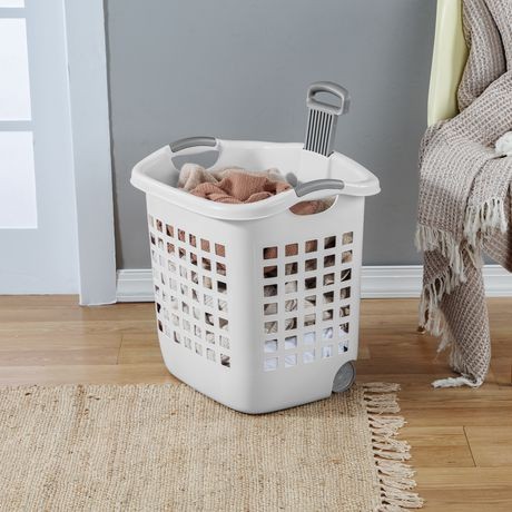 Keranjang pakaian Laundry Cart Troli serbaguna