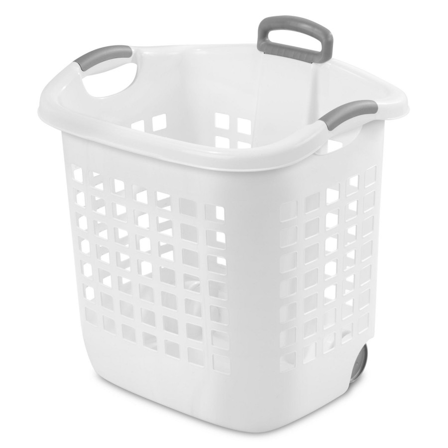 Keranjang pakaian Laundry Cart Troli serbaguna